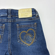 Load image into Gallery viewer, Girls Piping Hot, stretch denim jean shorts, adjustable, GUC, size 2,  