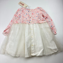 Load image into Gallery viewer, Girls Sprout, lightweight party dress, tulle skirt, NEW, size 0, L: 41cm