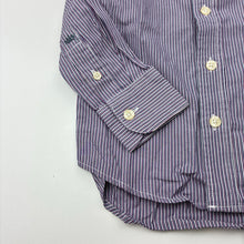 Load image into Gallery viewer, Boys Industrie, purple &amp; blue stripe cotton long sleeve shirt, EUC, size 2,  