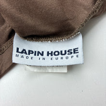 Load image into Gallery viewer, Girls Lapin House, brown stretchy long sleeve top, diamantes, EUC, size 10,  