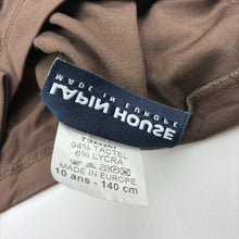 Load image into Gallery viewer, Girls Lapin House, brown stretchy long sleeve top, diamantes, EUC, size 10,  