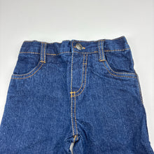 Load image into Gallery viewer, Boys blue, denim jeans, elasticated, Inside leg: 25cm, EUC, size 0-1,  