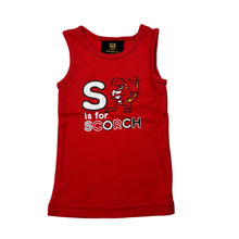 Load image into Gallery viewer, Unisex NRL Supporter, red cotton St George singlet top, EUC, size 00,  