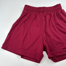 Load image into Gallery viewer, Boys Bocini, maroon sports / activewear shorts, elasticated, GUC, size 6,  