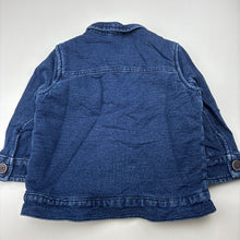 Load image into Gallery viewer, Boys Next, fleece lined knit denim jacket, GUC, size 1,  