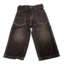 Load image into Gallery viewer, Boys Gap, dark brown denim pants, adjustable, NEW, size 2,  