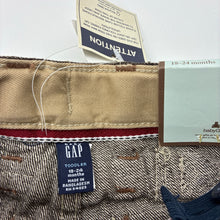 Load image into Gallery viewer, Boys Gap, dark brown denim pants, adjustable, NEW, size 2,  