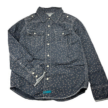Load image into Gallery viewer, Boys Wayne Jnr, cotton long sleeve shirt, poppers, EUC, size 9,  