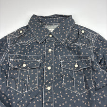 Load image into Gallery viewer, Boys Wayne Jnr, cotton long sleeve shirt, poppers, EUC, size 9,  