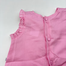 Load image into Gallery viewer, Girls Papoose Layette, pink embroidered sleveless top, EUC, size 0000,  