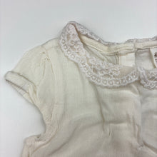 Load image into Gallery viewer, Girls H&amp;M, lightweight top, lace collar, GUC, size 2,  