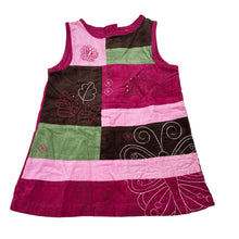 Load image into Gallery viewer, Girls Sprout, embroidered cotton corduroy dress, GUC, size 1, L: 42cm