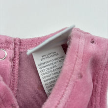 Load image into Gallery viewer, Girls Baby World, embroidered velour dress, GUC, size 000, L: 32cm