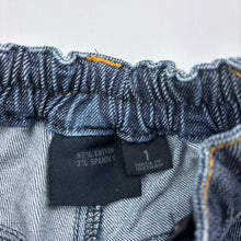 Load image into Gallery viewer, Boys Munster, dark stretch denim jeans, adjustable, Inside leg: 32.5cm, GUC, size 1,  