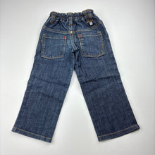 Load image into Gallery viewer, Boys Munster, dark stretch denim jeans, adjustable, Inside leg: 32.5cm, GUC, size 1,  