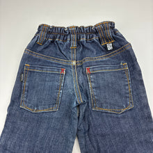 Load image into Gallery viewer, Boys Munster, dark stretch denim jeans, adjustable, Inside leg: 32.5cm, GUC, size 1,  