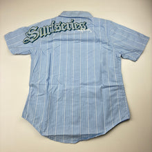 Load image into Gallery viewer, Boys Target, blue cotton short sleeve shirt, surf, EUC, size 6,  