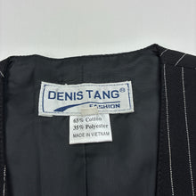 Load image into Gallery viewer, Boys Denis Tang Fashion, black pin stripe formal / wedding vest, EUC, size 00,  