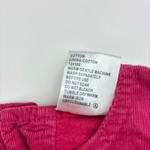Load image into Gallery viewer, Girls Baby Baby, embroidered corduroy cotton dress, GUC, size 0, L: 38cm