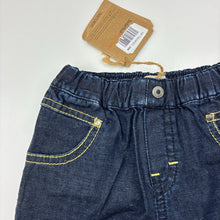 Load image into Gallery viewer, Boys Timberland, lightweight denim shorts, elasticated, NEW, size 00,  