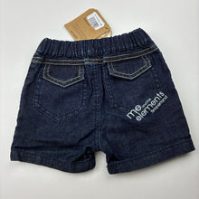 Load image into Gallery viewer, Boys Timberland, lightweight denim shorts, elasticated, NEW, size 00,  