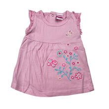 Load image into Gallery viewer, Girls H+T, pink cotton embroidered top, GUC, size 00,  