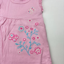 Load image into Gallery viewer, Girls H+T, pink cotton embroidered top, GUC, size 00,  