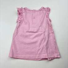 Load image into Gallery viewer, Girls H+T, pink cotton embroidered top, GUC, size 00,  