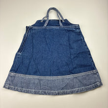 Load image into Gallery viewer, Girls Fun Spirit, vintage blue denim embroidered dress, GUC, size 1, L: 43cm