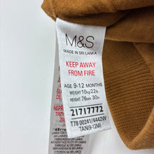 Load image into Gallery viewer, Boys M&amp;S, cotton lined cargo pants, elasticated, EUC, size 0,  