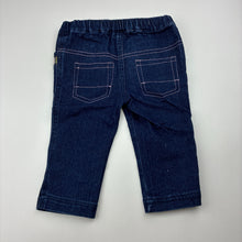 Load image into Gallery viewer, Girls Jack &amp; Milly, embroidered stretch denim pants, elasticated, GUC, size 0,  
