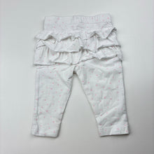 Load image into Gallery viewer, Girls Dymples, soft stretchy ruffle leggings / bottoms, EUC, size 000,  