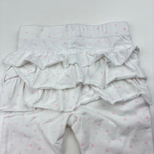 Load image into Gallery viewer, Girls Dymples, soft stretchy ruffle leggings / bottoms, EUC, size 000,  