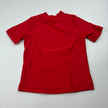 Load image into Gallery viewer, Boys Tilt, red short sleeve rashie / swim top, shark, EUC, size 0,  