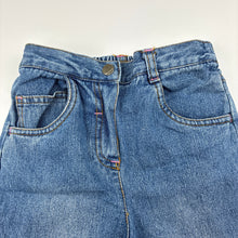 Load image into Gallery viewer, Girls H+T, blue denim jeans, elasticated, Inside leg: 29cm, GUC, size 2,  