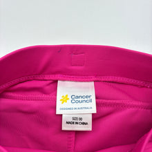 Load image into Gallery viewer, Girls Cancer Council, pink swim bottoms, elasticated, EUC, size 00,  