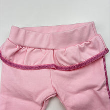 Load image into Gallery viewer, Girls Dymples, thick pink leggings / bottoms, elasticated, EUC, size 000,  