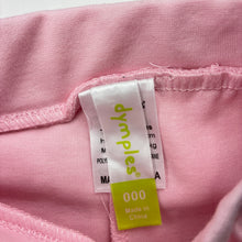 Load image into Gallery viewer, Girls Dymples, thick pink leggings / bottoms, elasticated, EUC, size 000,  