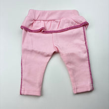 Load image into Gallery viewer, Girls Dymples, thick pink leggings / bottoms, elasticated, EUC, size 000,  