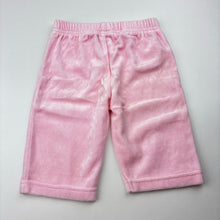 Load image into Gallery viewer, Girls Target, pink velour pants / bottoms, elasticated, GUC, size 00,  