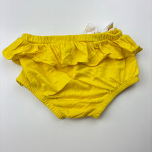 Load image into Gallery viewer, Girls Babies R Us, yellow cotton ruffle bloomers, EUC, size 00,  
