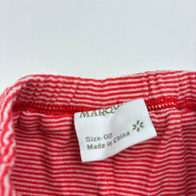 Load image into Gallery viewer, Girls Marquise, striped soft cotton nappy cover / bloomers, EUC, size 00,  