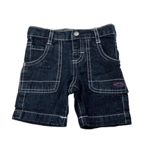 Load image into Gallery viewer, Boys Target, dark denim shorts, adjustable, GUC, size 00,  