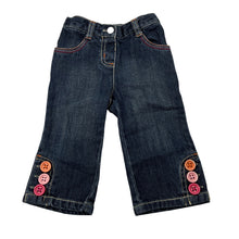 Load image into Gallery viewer, Girls Gymboree, dark denim jeans, elasticated, GUC, size 0,  