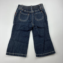 Load image into Gallery viewer, Girls Gymboree, dark denim jeans, elasticated, GUC, size 0,  