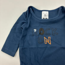 Load image into Gallery viewer, Boys Kids &amp; Co, blue cotton long sleeve bodysuit / romper, GUC, size 000,  