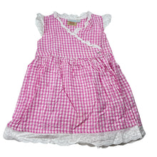 Load image into Gallery viewer, Girls JoJo Maman Bebe, lightweight cotton wrap-over dress, GUC, size 1, L: 43cm