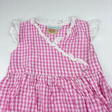 Load image into Gallery viewer, Girls JoJo Maman Bebe, lightweight cotton wrap-over dress, GUC, size 1, L: 43cm