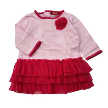 Load image into Gallery viewer, Girls Sprout, soft stretchy long sleeve party dress, GUC, size 0, L: 34cm
