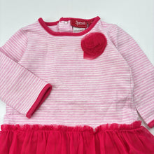 Load image into Gallery viewer, Girls Sprout, soft stretchy long sleeve party dress, GUC, size 0, L: 34cm